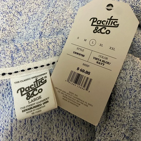 Pacific & Co Nubby Fleece Shirt Oversized Size L - Picture 3 of 4